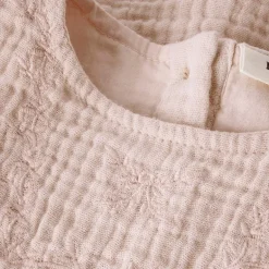 Lil' Atelier Mädchen Fulina Kurzarm Kleid Peach Whip