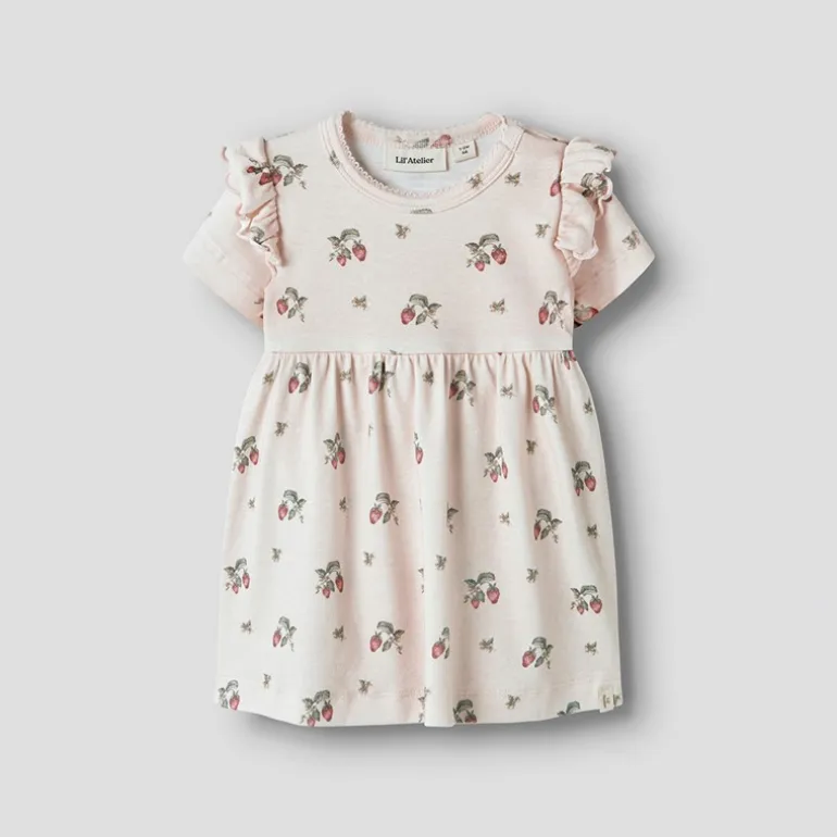 Lil' Atelier Mädchen Gayo Kurzarm Kleid Morganite