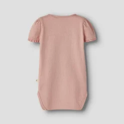 Lil' Atelier Mädchen Halina Kurzarm Strampler Rose Tan