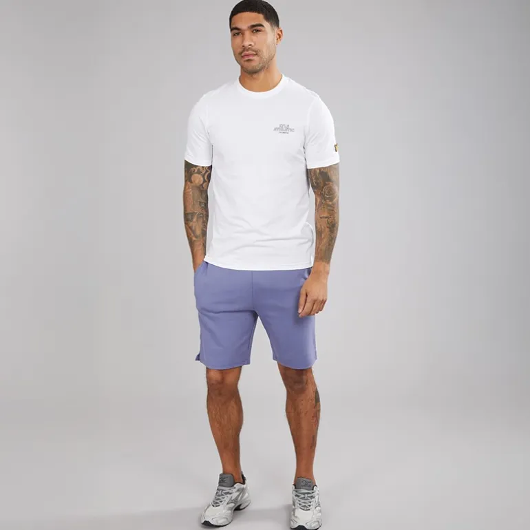 Lyle And Scott Vintage Herren Fleece Shorts X656 Explorer Blue