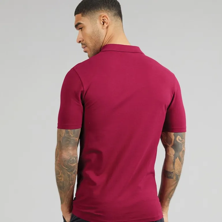Lyle And Scott Vintage Herren Poloshirt Rich Burgundy