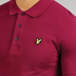 Lyle And Scott Vintage Herren Poloshirt Rich Burgundy