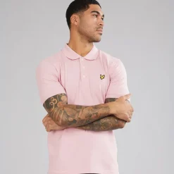 Lyle And Scott Vintage Herren Poloshirt X574 Pink Light