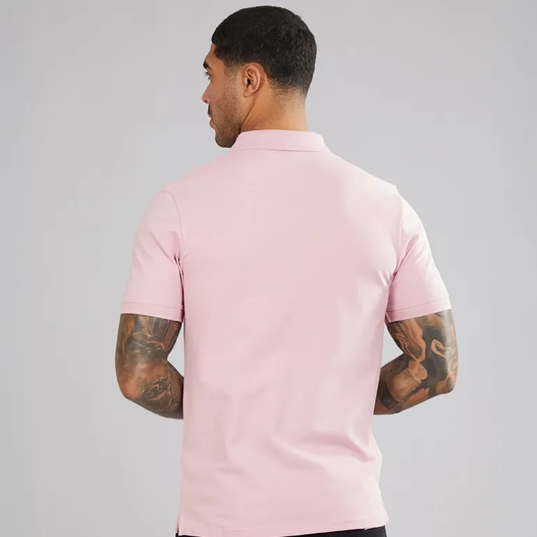 Lyle And Scott Vintage Herren Poloshirt X574 Pink Light
