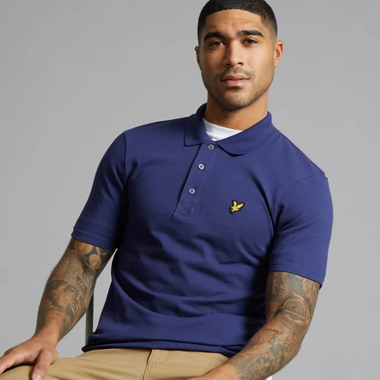 Lyle And Scott Vintage Herren Poloshirt Deep Indigo
