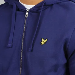 Lyle And Scott Vintage Herren Reißverschluss Kapuzenpullover Deep Indigo