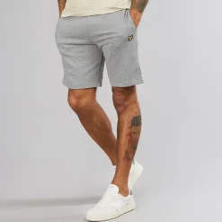 Lyle And Scott Vintage Herren Jogginghose Shorts T28 Mid Grey Marl