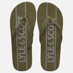 Lyle And Scott Vintage Herren Sand Flip Flops Earth