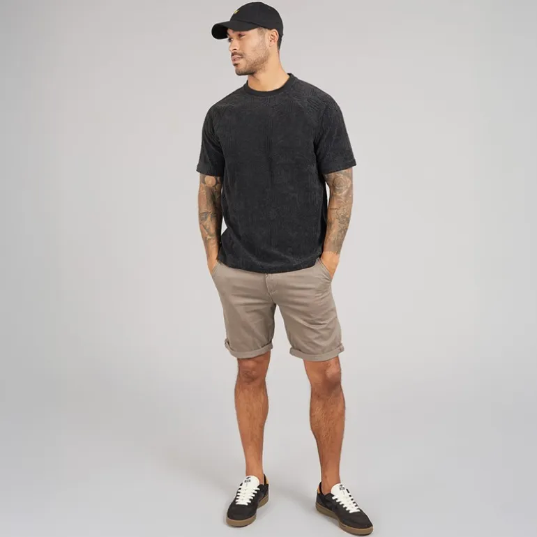 Lyle And Scott Vintage Herren Emblem Frottee T-Shirt Z865 Jet Black