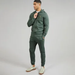 Lyle And Scott Vintage Herren Reißverschluss Kapuzenpullover Green Mercurial