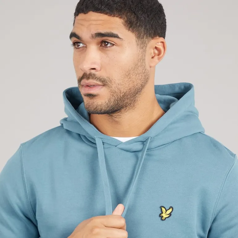 Lyle And Scott Vintage Herren Kapuzenpullover X861 Ocean Sky
