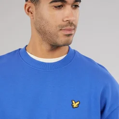 Lyle And Scott Vintage Herren Oversized 1874 Sweatshirt Midnight Blue