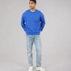 Lyle And Scott Vintage Herren Oversized 1874 Sweatshirt Midnight Blue