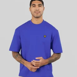 Lyle And Scott Vintage Herren Oversized 1874 T Shirt Midnight Blue