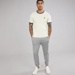 Lyle And Scott Vintage Herren Schlanke Jogginghose T28 Mid Grey Marl