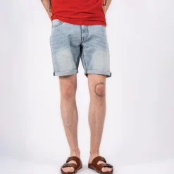 Marcus Herren Slade Shorts aus Denim Blau