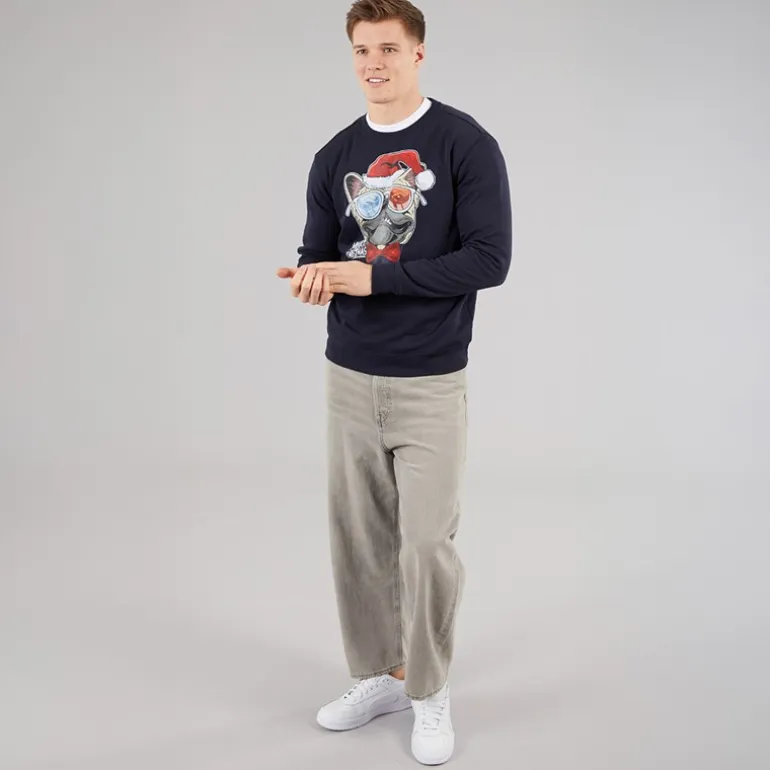 Marcus Herren Weihnachts Sweatshirt Dark Navy