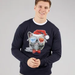 Marcus Herren Weihnachts Sweatshirt Dark Navy
