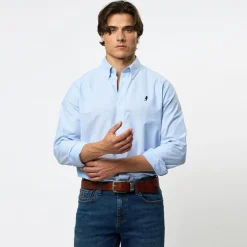 MCS Herren Greg Hemd Light Blue