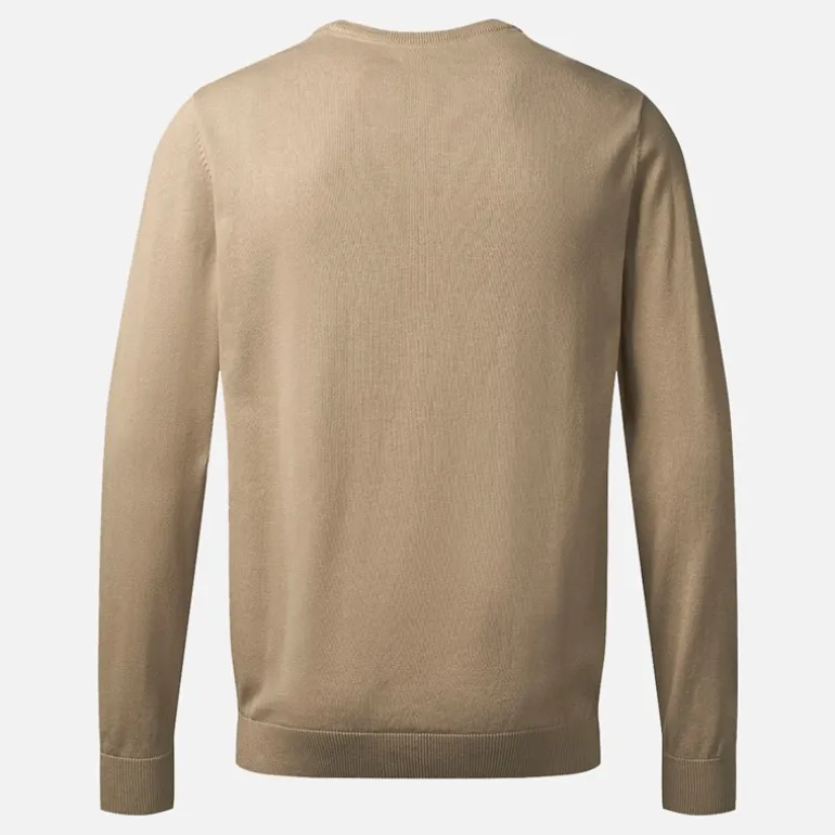 MCS Herren Rundhals Ellison Strick Pullover Silver Mink