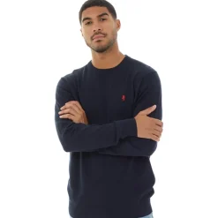 MCS Herren Rundhals Ellison Strickpullover Dunkelblau