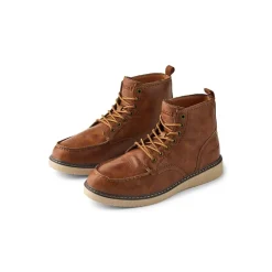 MCS Herren Stiefel Dunkel Camel