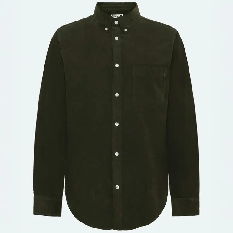 Minimum Herren Colt Langarm Hemd 715 Rosin