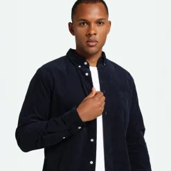 Minimum Herren Colt Langarm Hemd 687 Navy Blazer