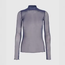 Moves Damen Filana Langarm Bluse 0925 Patriot Blue
