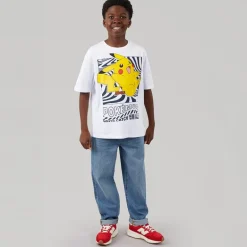 Name It Junge Amish Pokemon T Shirt Bright White