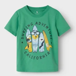 Name It Junge Freddis T Shirt Grün Fichte