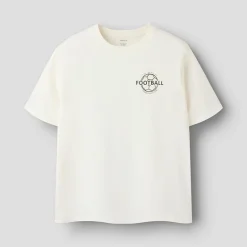 Name It Junge Himas Fußball T-Shirt Cloud Dancer/Football