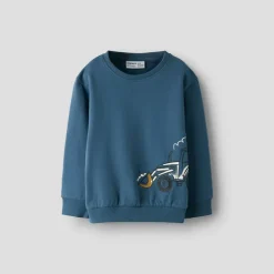 Name It Junge Mini Basil Langarm T Shirt Bering Sea