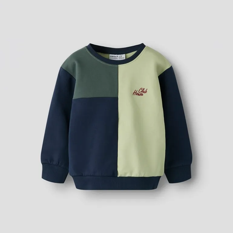 Name It Junge Mini Frottee Sweatshirt Navy Blazer