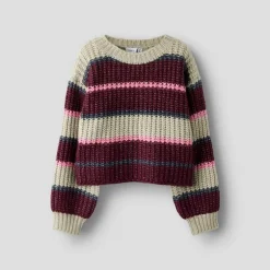 Name It Mädchen Subia Gestrickter Pullover Burgundy
