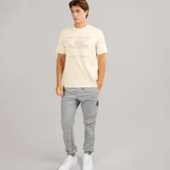 Napapijri Herren Glatzkopf T Shirt Beige Dimity