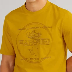 Napapijri Herren Glatzkopf T Shirt Gold Flake