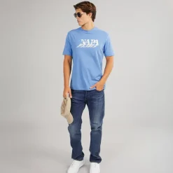 Napapijri Herren Lodestar T-Shirt Blue Jasper