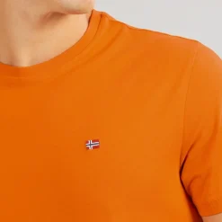 Napapijri Herren Salis T-Shirt Orange Pumpkin