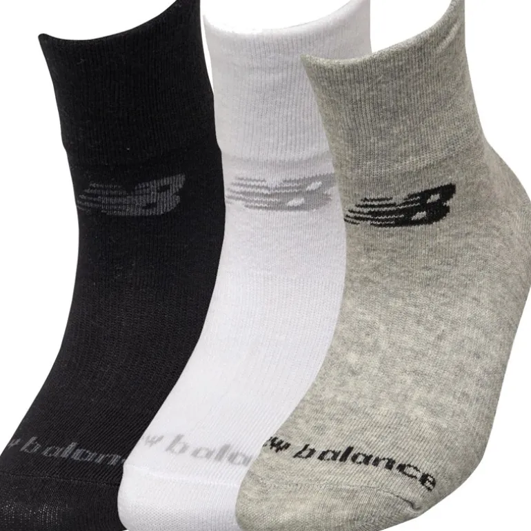 New Balance Drei Paar Socken Dreiviertel Länge Schwarz/Grau/Weiß