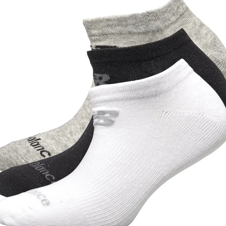 New Balance Drei Paar Unsichtbare Socken Schwarz/Grau/Weiß