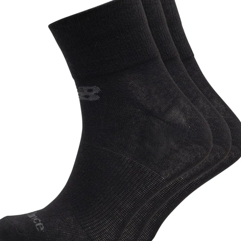 New Balance Drei Paar Viertelsocken Schwarz