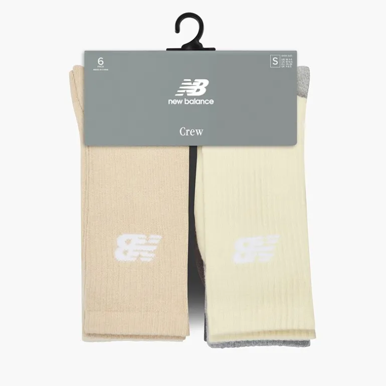New Balance Herren Everyday Sechserpack Crew Socken Multi