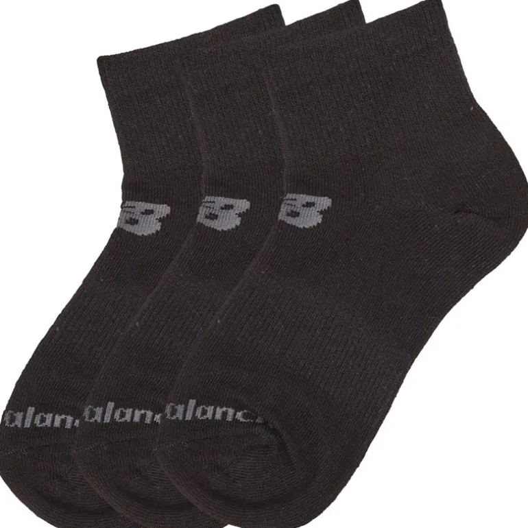 New Balance Socken Junge 3er Pack Viertel Schwarz