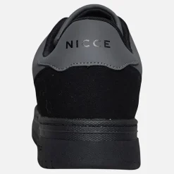 NICCE Herren Bassaro Turnschuhe Schwarz/Grau Black / Grey