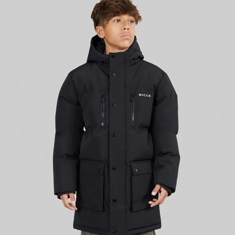 NICCE Junge Merigo Parka Jacke Schwarz