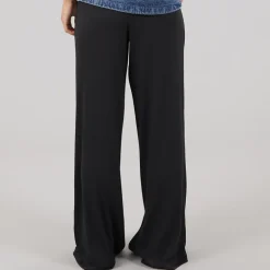 Noisy May Damen Pasa Weites Bein Hose Schwarz