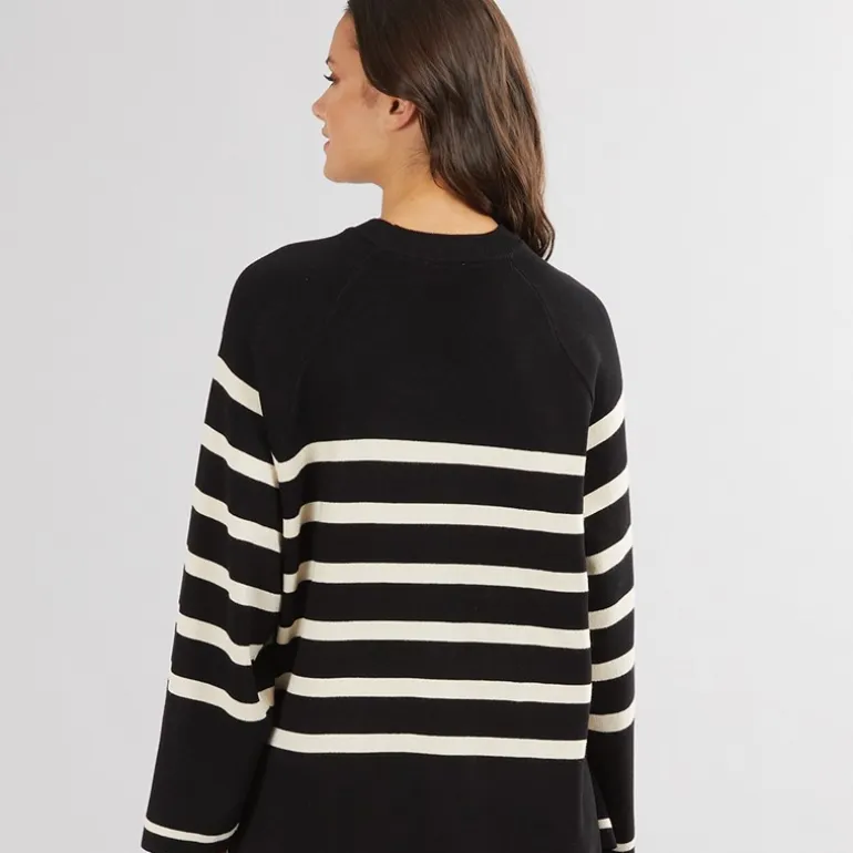 Noisy May Schwarzer Fifi Strickpullover Damen