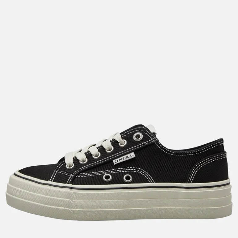 O'Neill Damen Copa Chunky Canvas Turnschuhe Schwarz