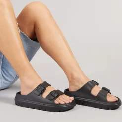 O'Neill Damen Sunset Doppel Schnalle Pantoletten Schwarz
